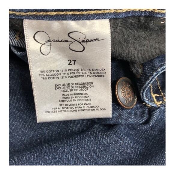 Jessica Simpson Button Fly 'Vintage Highwaisted Short' Denim Jean Shorts size 27 - Picture 3 of 12